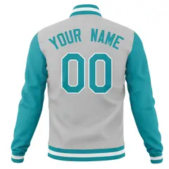 Full-Snap Varsity Letterman Baseball Jacket 46