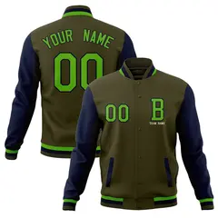 Full-Snap Varsity Letterman Baseball Jacket 49