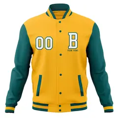 Full-Snap Varsity Letterman Baseball Jacket 77