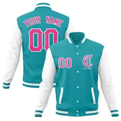 Full-Snap Varsity Letterman Baseball Jacket Coats 57