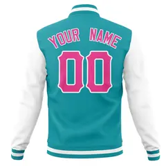 Full-Snap Varsity Letterman Baseball Jacket Coats 62