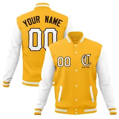 Full-Snap Varsity Letterman Baseball Jacket Coats 65