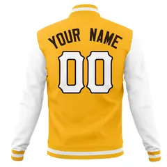 Full-Snap Varsity Letterman Baseball Jacket Coats 70