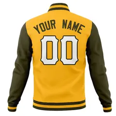 Full-Snap Varsity Letterman Baseball Jacket Coats 78