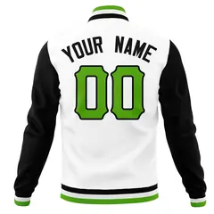 Full-Snap Varsity Letterman Baseball Jacket Coats 30