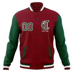 Full-Snap Varsity Letterman Baseball Jacket Coats 37