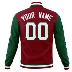 Full-Snap Varsity Letterman Baseball Jacket Coats 38