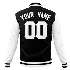 Full-Snap Varsity Letterman Baseball Jacket Coats 6