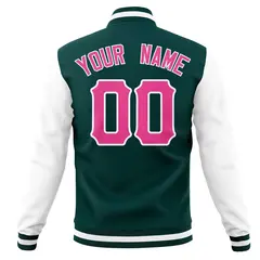 Full-Snap Varsity Letterman Baseball Jacket Coats 62
