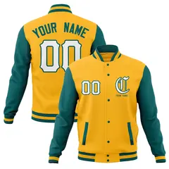 Full-Snap Varsity Letterman Baseball Jacket Coats 65