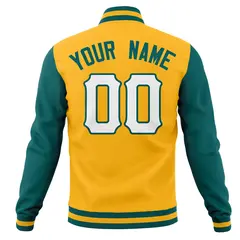 Full-Snap Varsity Letterman Baseball Jacket Coats 70