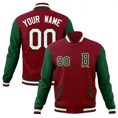 Full-Snap Varsity Letterman Baseball Jacket Stitched Coats 1