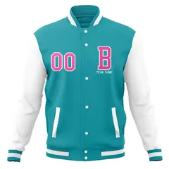 Full-Snap Varsity Letterman Stitched Bomber Baseball Coat 29