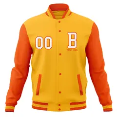 Full-Snap Varsity Letterman Stitched Bomber Baseball Coat 69