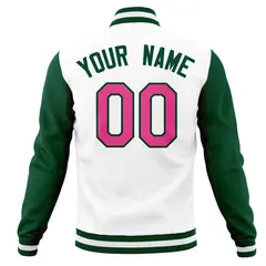 Full-Snap Varsity Letterman Stitched Bomber Baseball Coat 78