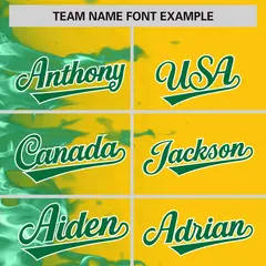Gold 3D Flame Design Authentic Baseball Jersey 3