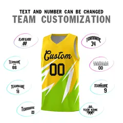 Gold Abstract Mountain Pattern Basketball Jersey 3
