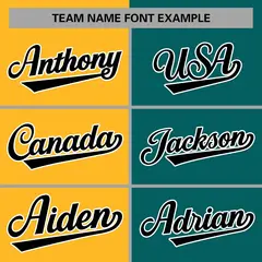Gold Aqua-Black Two Tone Split Varsity Letterman Jacket 5