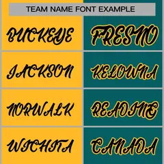 Gold Aqua-Black Two Tone Split Varsity Letterman Jacket 5