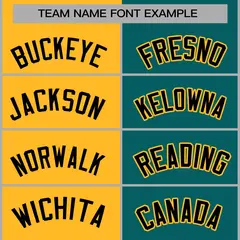 Gold Aqua-Black Two Tone Split Varsity Letterman Jacket 5