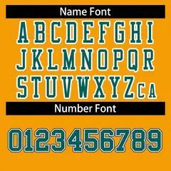 Gold Aqua-White Classic Authentic Football Jersey 4