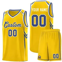 Gold Arrow Graffiti Sports Uniform Basketball Jersey