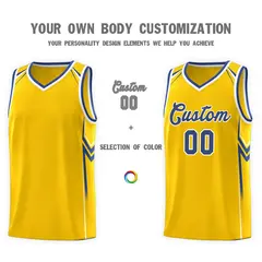 Gold Arrow Graffiti Sports Uniform Basketball Jersey 3