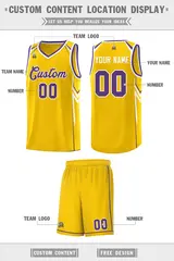 Gold Arrow Graffiti Sports Uniform Basketball Jersey 5