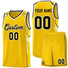 Gold Arrow Graffiti Sports Uniform Basketball Jersey