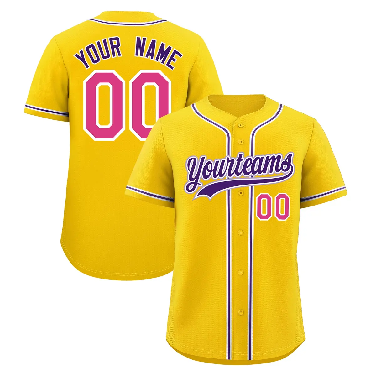 Gold Baseball Jersey
