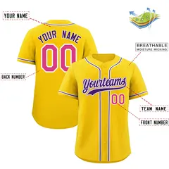 Gold Baseball Jersey 2