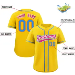 Gold Baseball Jersey 2