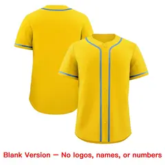 Gold Baseball Jersey 8