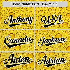 Gold Beer Day Parties Baseball Jersey 3