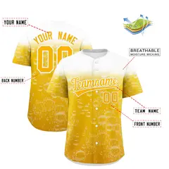 Gold Beer Day Parties Baseball Jersey 2