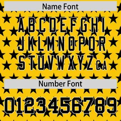 Gold Black American Flag Graffiti Baseball Jersey 4