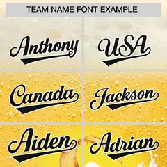 Gold Black Beer Pattern National Beer Day Baseball Jersey 3