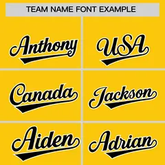 Gold Black Classic Authentic Baseball Jersey 3