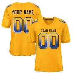 Gold Black-Gold Gradient Outdoor Football Jersey 1