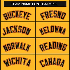 Gold Black Gold-Red Classic Style Hockey Jersey 3