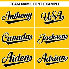 Gold Black Gradient Ribbed Authentic Baseball Jersey 3