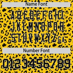 Gold Black Leopard Print Varsity Letterman Jacket Hoodie 6