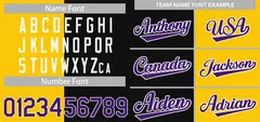 Gold Black-Purple Split Fashion Baseball Jersey 3