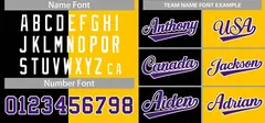 Gold Black-Purple Split Two Tone Letterman Varsity Jacket 3