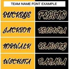 Gold Black Split Varsity Full-Snap Letterman Jacket 5