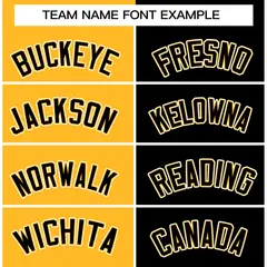 Gold Black Split Varsity Full-Snap Letterman Jacket 5