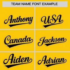 Gold Black Star Ribbing Authentic Baseball Jersey 3