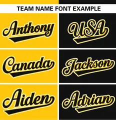 Gold Black Stripe-Solid Combo Authentic Baseball Jersey 3