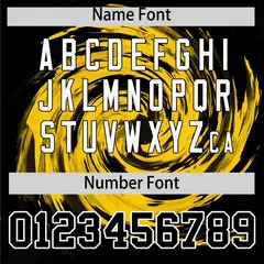 Gold Black Swirl Graffiti Baseball Jersey 4