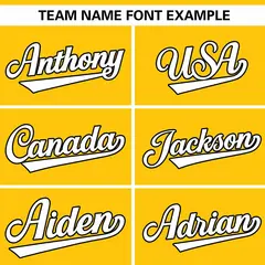 Gold Black Thick Stripe Authentic Baseball Jersey 3